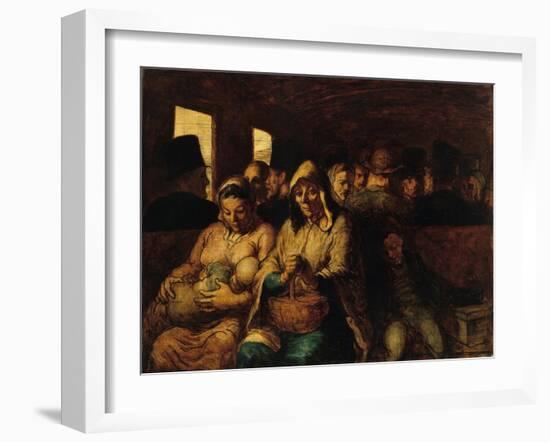 The Third-Class Carriage by Honoré Daumier-Honore Daumier-Framed Giclee Print