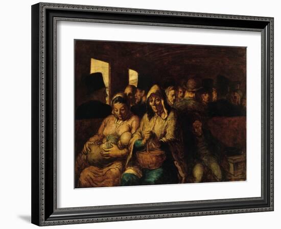 The Third-Class Carriage by Honoré Daumier-Honore Daumier-Framed Giclee Print