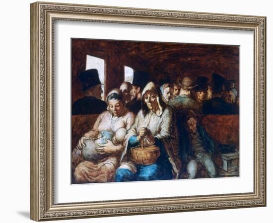 The Third Class Carriage, C1863-1865-Honoré Daumier-Framed Giclee Print