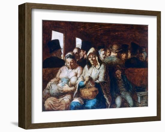 The Third Class Carriage, C1863-1865-Honoré Daumier-Framed Giclee Print