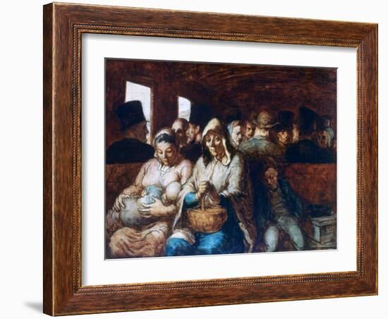 The Third Class Carriage, C1863-1865-Honoré Daumier-Framed Giclee Print