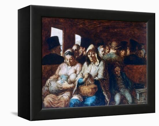 The Third Class Carriage, C1863-1865-Honoré Daumier-Framed Premier Image Canvas