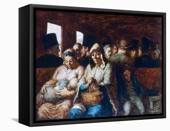 The Third Class Carriage, C1863-1865-Honoré Daumier-Framed Premier Image Canvas
