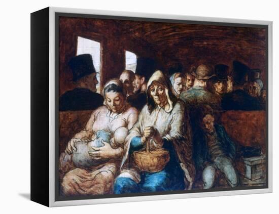 The Third Class Carriage, C1863-1865-Honoré Daumier-Framed Premier Image Canvas