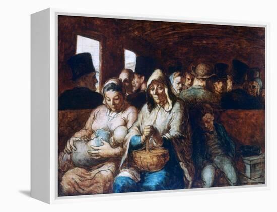 The Third Class Carriage, C1863-1865-Honoré Daumier-Framed Premier Image Canvas