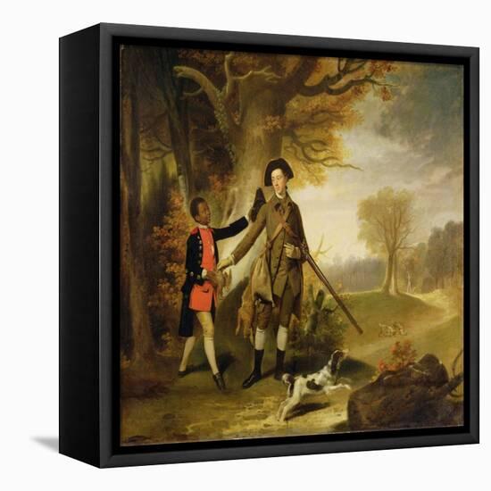 The Third Duke of Richmond (1735-1806) Out Shooting with His Servant, c.1765-Johann Zoffany-Framed Premier Image Canvas