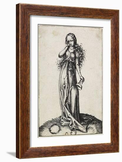 The Third Foolish Virgin, C. 1480-1488-Martin Schongauer-Framed Giclee Print