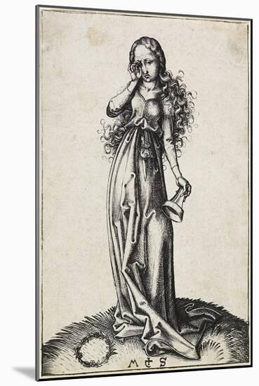 The Third Foolish Virgin, C. 1480-1488-Martin Schongauer-Mounted Giclee Print
