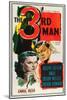 The Third Man, Alida Valli, Joseph Cotten on US poster art, 1949-null-Mounted Art Print