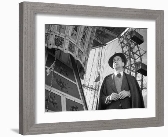 The Third Man, Joseph Cotten, 1949-null-Framed Premium Photographic Print