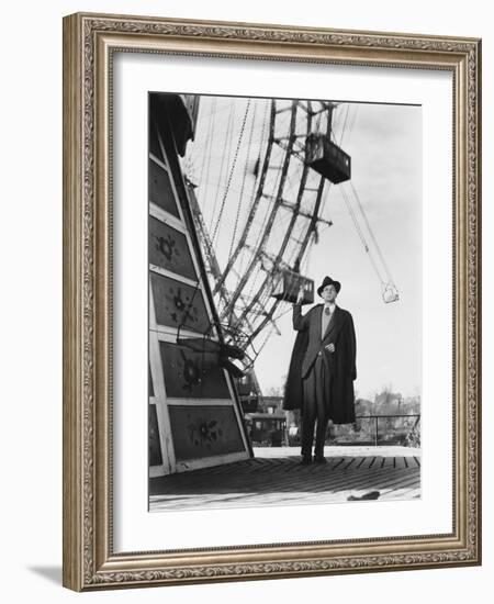 The Third Man, Joseph Cotten, 1949-null-Framed Premium Photographic Print