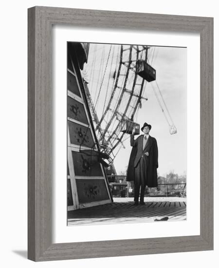 The Third Man, Joseph Cotten, 1949-null-Framed Premium Photographic Print