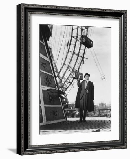 The Third Man, Joseph Cotten, 1949-null-Framed Premium Photographic Print