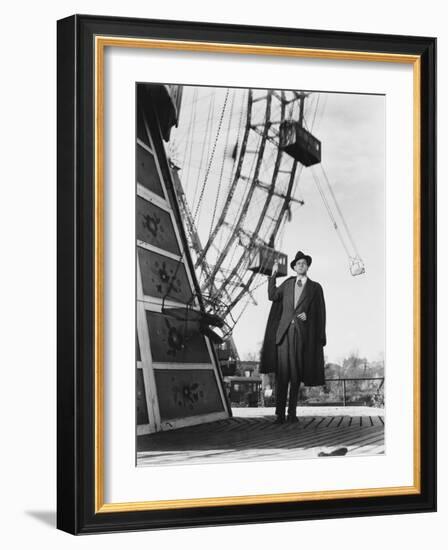 The Third Man, Joseph Cotten, 1949-null-Framed Premium Photographic Print