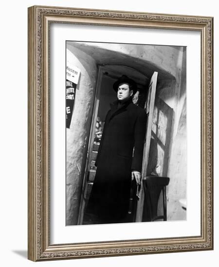 The Third Man, Orson Welles, 1949-null-Framed Premium Photographic Print