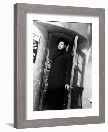 The Third Man, Orson Welles, 1949-null-Framed Premium Photographic Print