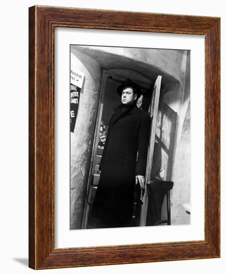 The Third Man, Orson Welles, 1949-null-Framed Premium Photographic Print