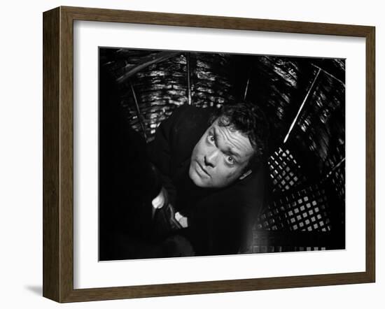 The Third Man, Orson Welles, 1949-null-Framed Premium Photographic Print