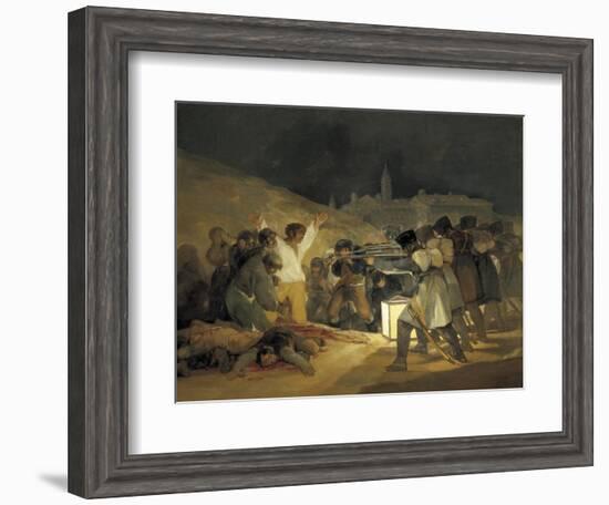 The Third of May 1808-Francisco de Goya-Framed Art Print