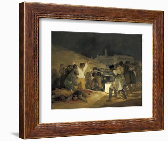 The Third of May 1808-Francisco de Goya-Framed Art Print