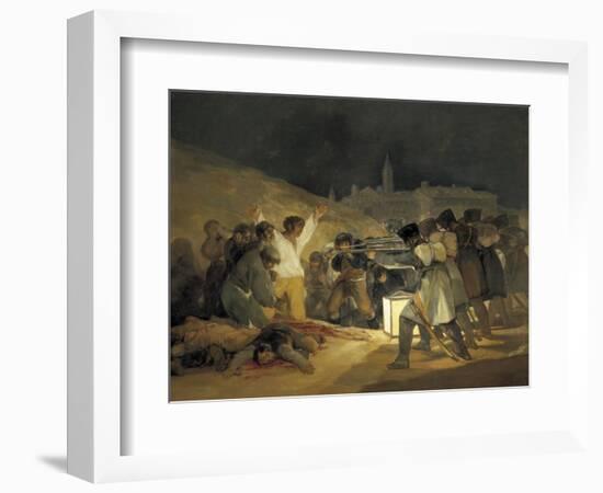 The Third of May 1808-Francisco de Goya-Framed Art Print