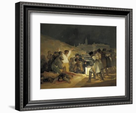 The Third of May 1808-Francisco de Goya-Framed Art Print