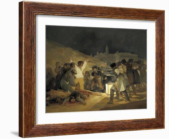 The Third of May 1808-Francisco de Goya-Framed Art Print