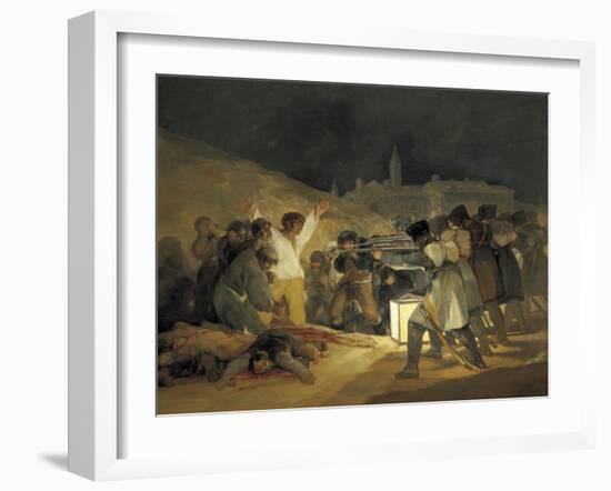 The Third of May 1808-Francisco de Goya-Framed Art Print