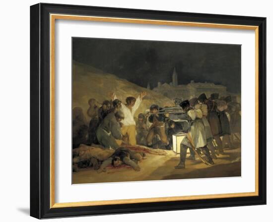 The Third of May 1808-Francisco de Goya-Framed Art Print