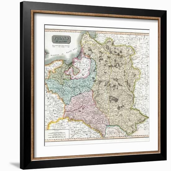 The Third Partition of Poland, 1795 Par Thomson, John (1777-C. 1840). Etching, Watercolour, 1814, P-John Thomson-Framed Giclee Print