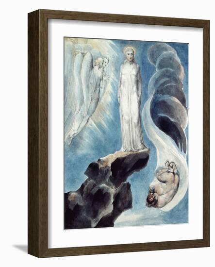 The Third Temptation-William Blake-Framed Giclee Print