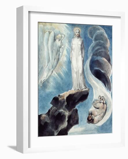 The Third Temptation-William Blake-Framed Giclee Print