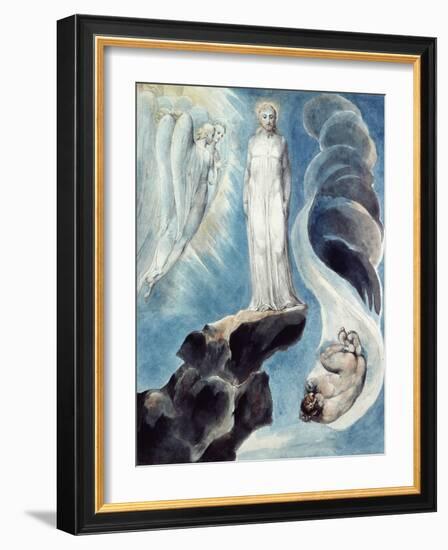The Third Temptation-William Blake-Framed Giclee Print