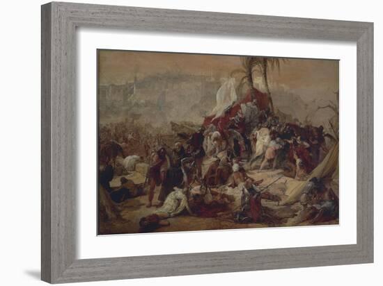 The Thirst of the First Crusaders Suffered in Jerusalem, 1837-Francesco Hayez-Framed Giclee Print