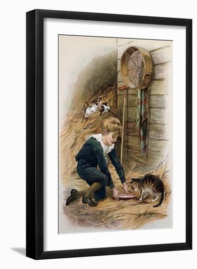 The Thirsty Kitten-Alice Havers-Framed Giclee Print