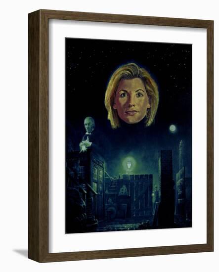 The Thirteenth Doctor (Doctor Who) (Painting)-Kevin Parrish-Framed Giclee Print