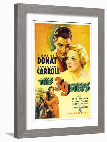 The Thirty-nine Steps, 1935, "The 39 Steps" Directed by Alfred Hitchcock-null-Framed Giclee Print