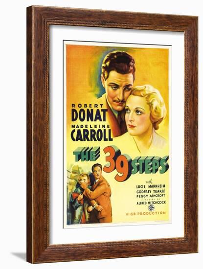 The Thirty-nine Steps, 1935, "The 39 Steps" Directed by Alfred Hitchcock-null-Framed Giclee Print