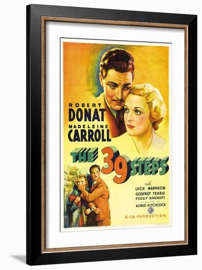 The Thirty-nine Steps, 1935, "The 39 Steps" Directed by Alfred Hitchcock-null-Framed Giclee Print