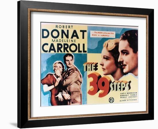 The Thirty-nine Steps, 1935, "The 39 Steps" Directed by Alfred Hitchcock-null-Framed Giclee Print