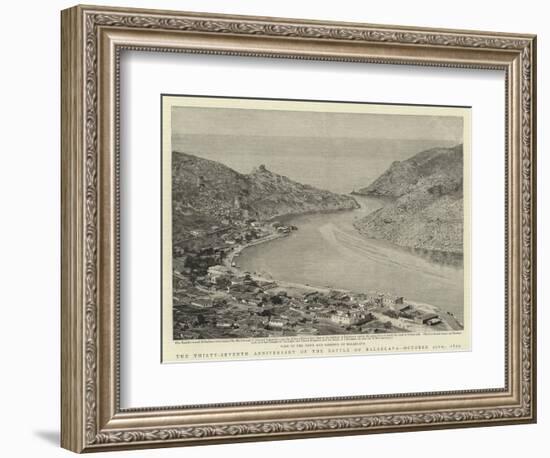 The Thirty-Seventh Anniversary of the Battle of Balaklava, 25 October 1854-null-Framed Giclee Print