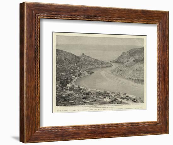 The Thirty-Seventh Anniversary of the Battle of Balaklava, 25 October 1854-null-Framed Giclee Print