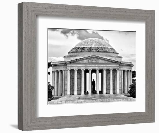 The Thomas Jefferson Memorial, Washington D.C, District of Columbia, Black and White Photography-Philippe Hugonnard-Framed Photographic Print