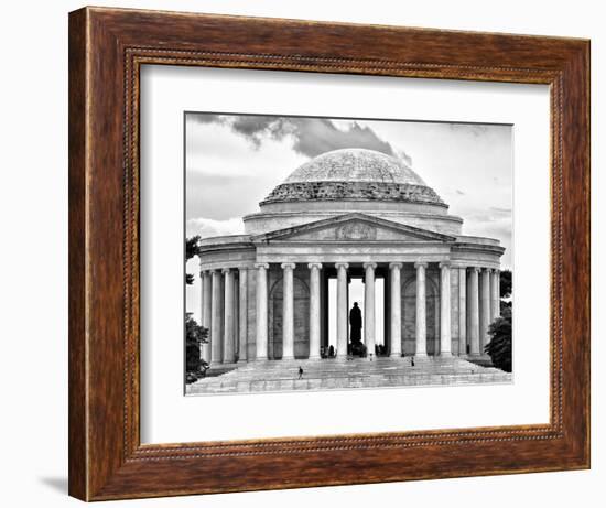 The Thomas Jefferson Memorial, Washington D.C, District of Columbia, Black and White Photography-Philippe Hugonnard-Framed Photographic Print