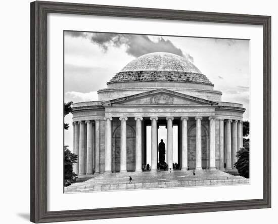 The Thomas Jefferson Memorial, Washington D.C, District of Columbia, Black and White Photography-Philippe Hugonnard-Framed Photographic Print