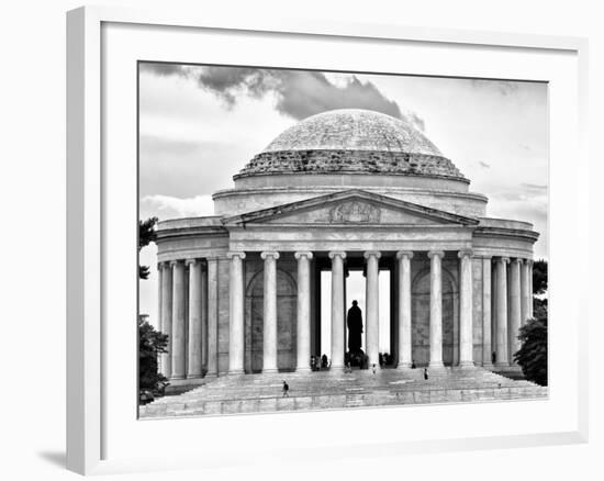 The Thomas Jefferson Memorial, Washington D.C, District of Columbia, Black and White Photography-Philippe Hugonnard-Framed Photographic Print