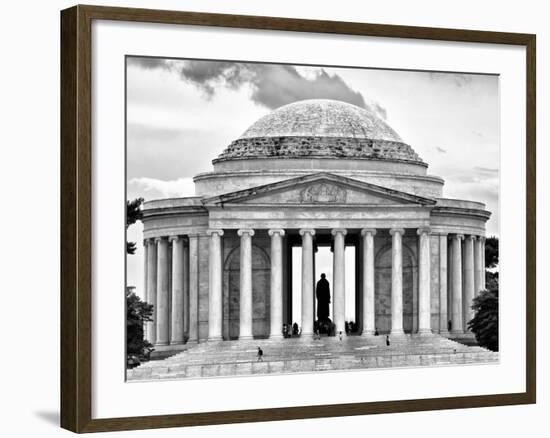 The Thomas Jefferson Memorial, Washington D.C, District of Columbia, Black and White Photography-Philippe Hugonnard-Framed Photographic Print