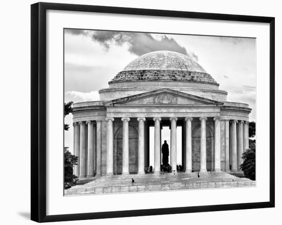 The Thomas Jefferson Memorial, Washington D.C, District of Columbia, Black and White Photography-Philippe Hugonnard-Framed Photographic Print