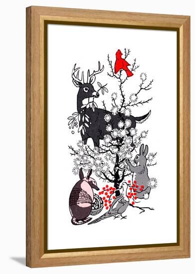 The Thornbush Christmas Tree - Jack & Jill-null-Framed Premier Image Canvas