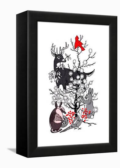 The Thornbush Christmas Tree - Jack & Jill-null-Framed Premier Image Canvas